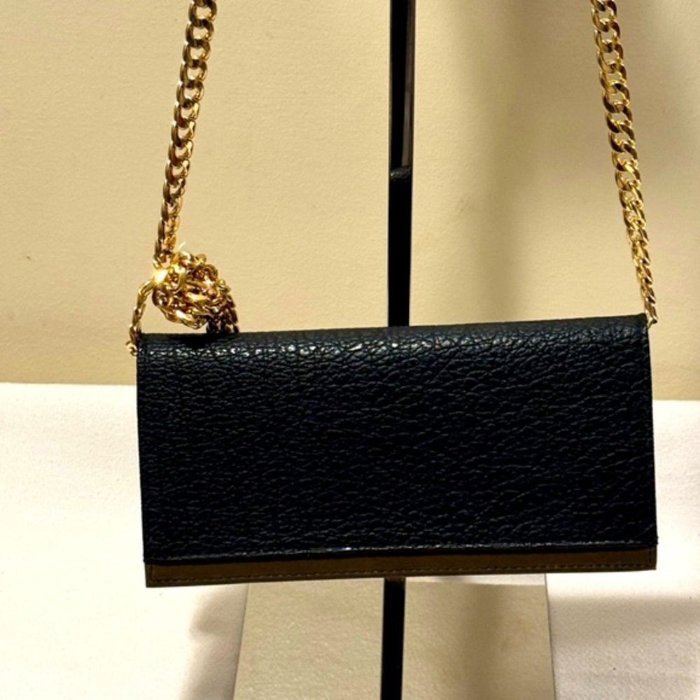POLA LEATHER BLACK LONG WALLET IN NWOT CONDITION